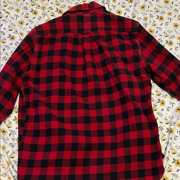 Jachs Red and Black Heavyweight Plaid Men's Flannel - Picture 8 of 8